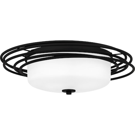 Quoizel Calliope Flush Mount 2 Lights Matte Black. CPE1620MBK